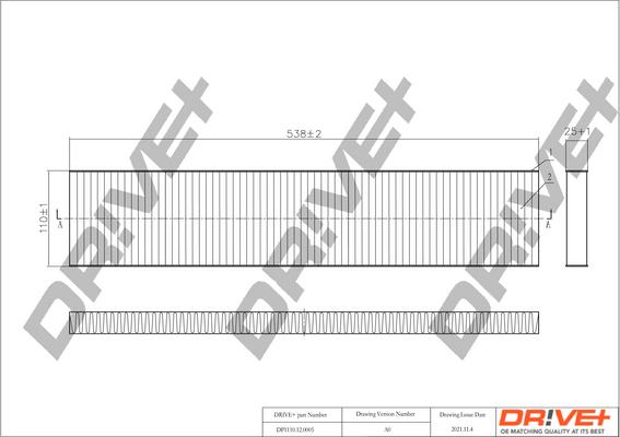 Dr!ve+ DP1110.12.0005 - Фильтр воздуха в салоне autospares.lv