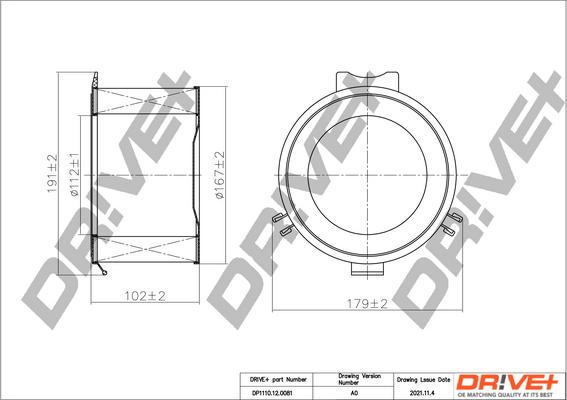 Dr!ve+ DP1110.12.0081 - Фильтр воздуха в салоне autospares.lv