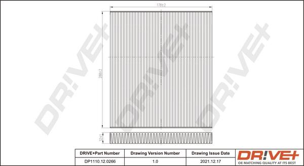 Dr!ve+ DP1110.12.0266 - Фильтр воздуха в салоне autospares.lv