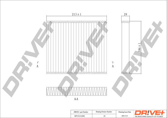 Dr!ve+ DP1110.12.0204 - Фильтр воздуха в салоне autospares.lv