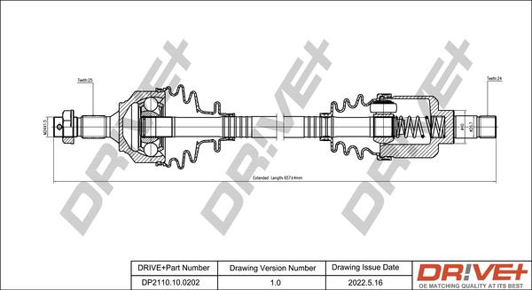 Dr!ve+ DP2110.10.0202 - Приводной вал autospares.lv