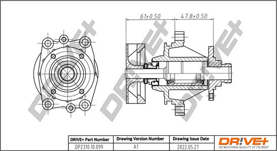 Dr!ve+ DP2310.10.099 - Водяной насос autospares.lv