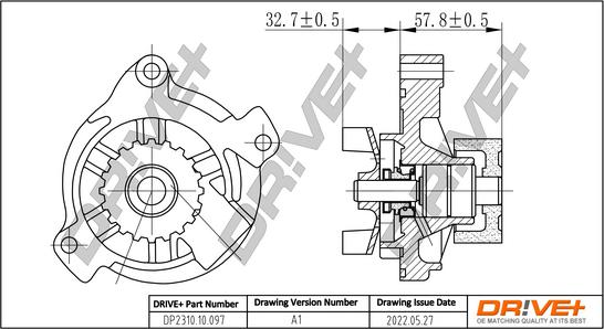 Dr!ve+ DP2310.10.097 - Водяной насос autospares.lv