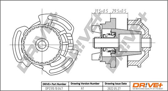 Dr!ve+ DP2310.10.047 - Водяной насос autospares.lv