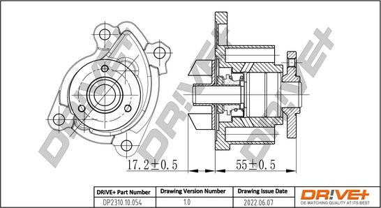 Dr!ve+ DP2310.10.054 - Водяной насос autospares.lv