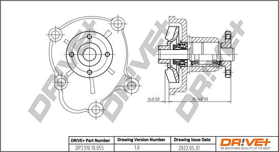 Dr!ve+ DP2310.10.055 - Водяной насос autospares.lv