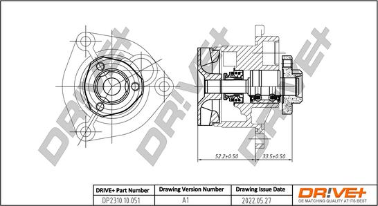 Dr!ve+ DP2310.10.051 - Водяной насос autospares.lv