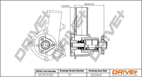 Dr!ve+ DP2310.10.058 - Водяной насос autospares.lv