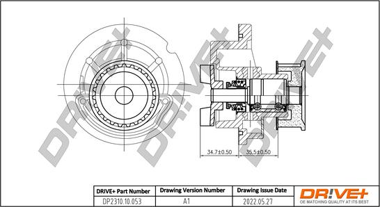 Dr!ve+ DP2310.10.053 - Водяной насос autospares.lv