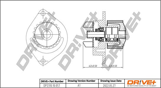 Dr!ve+ DP2310.10.057 - Водяной насос autospares.lv