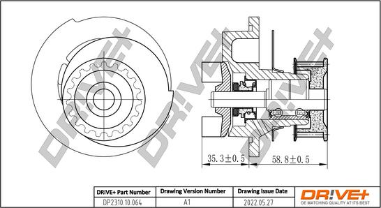 Dr!ve+ DP2310.10.064 - Водяной насос autospares.lv