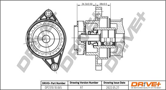 Dr!ve+ DP2310.10.065 - Водяной насос autospares.lv