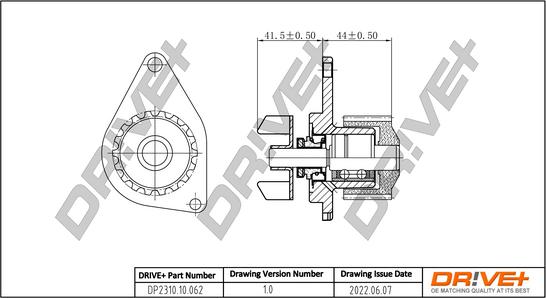 Dr!ve+ DP2310.10.062 - Водяной насос autospares.lv