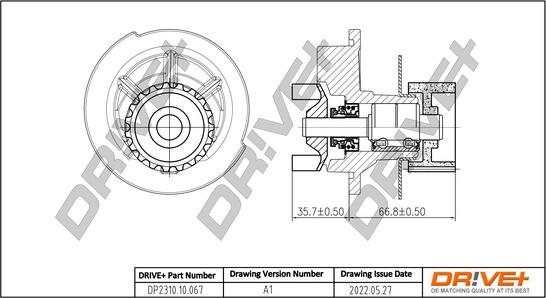 Dr!ve+ DP2310.10.067 - Водяной насос autospares.lv