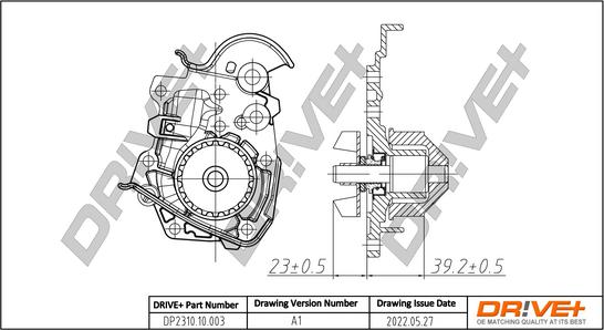 Dr!ve+ DP2310.10.003 - Водяной насос autospares.lv