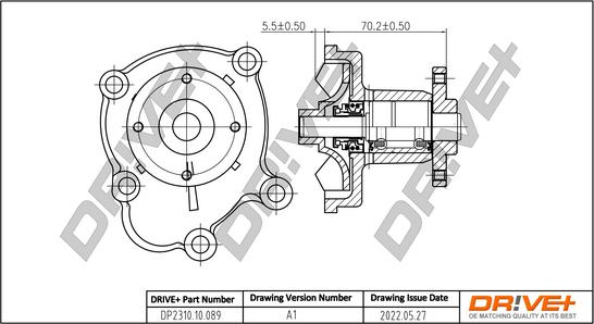 Dr!ve+ DP2310.10.089 - Водяной насос autospares.lv