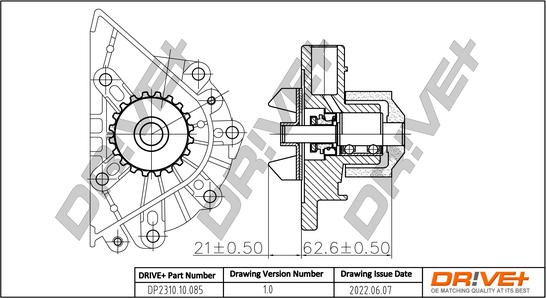 Dr!ve+ DP2310.10.085 - Водяной насос autospares.lv