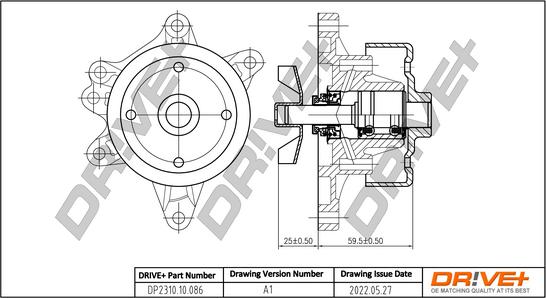 Dr!ve+ DP2310.10.086 - Водяной насос autospares.lv