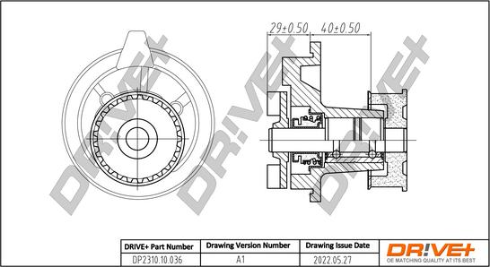 Dr!ve+ DP2310.10.036 - Водяной насос autospares.lv