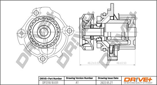 Dr!ve+ DP2310.10.031 - Водяной насос autospares.lv