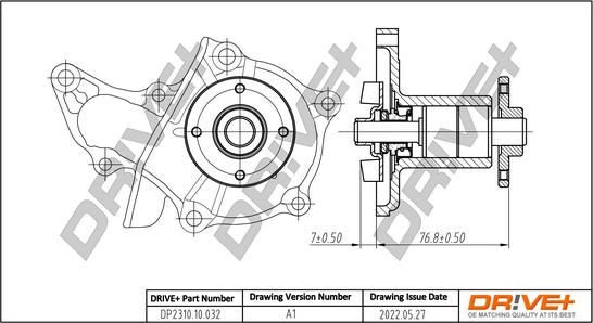 Dr!ve+ DP2310.10.032 - Водяной насос autospares.lv