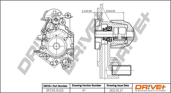 Dr!ve+ DP2310.10.025 - Водяной насос autospares.lv