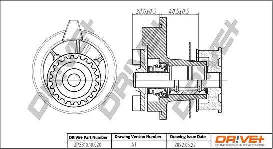 Dr!ve+ DP2310.10.020 - Водяной насос autospares.lv