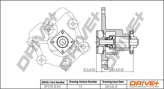 Dr!ve+ DP2310.10.021 - Водяной насос autospares.lv