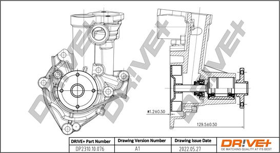 Dr!ve+ DP2310.10.076 - Водяной насос autospares.lv