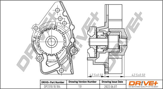 Dr!ve+ DP2310.10.104 - Водяной насос autospares.lv