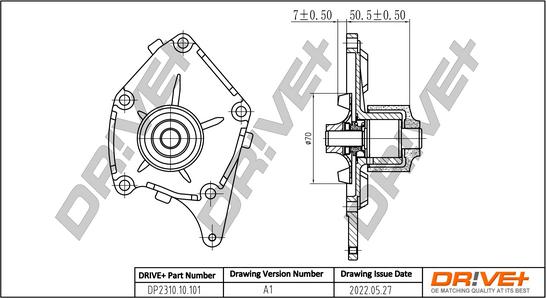 Dr!ve+ DP2310.10.101 - Водяной насос autospares.lv