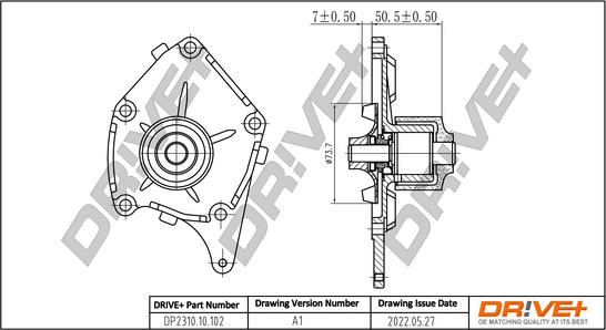 Dr!ve+ DP2310.10.102 - Водяной насос autospares.lv