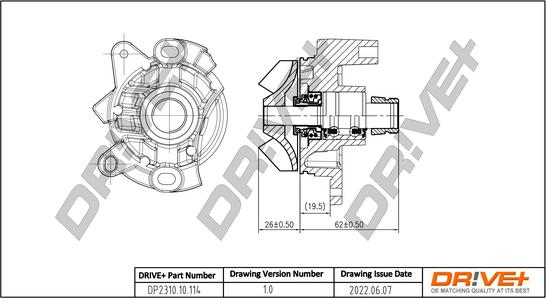 Dr!ve+ DP2310.10.114 - Водяной насос autospares.lv