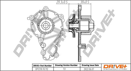 Dr!ve+ DP2310.10.112 - Водяной насос autospares.lv