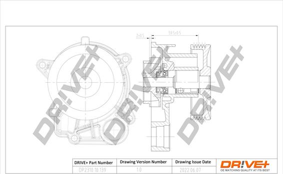 Dr!ve+ DP2310.10.139 - Водяной насос autospares.lv