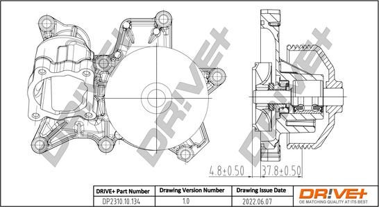 Dr!ve+ DP2310.10.134 - Водяной насос autospares.lv