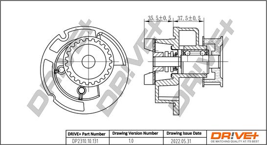 Dr!ve+ DP2310.10.131 - Водяной насос autospares.lv