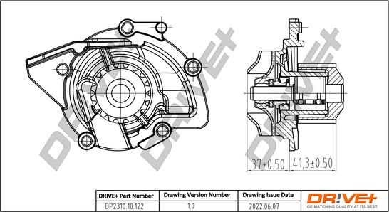 Dr!ve+ DP2310.10.122 - Водяной насос autospares.lv