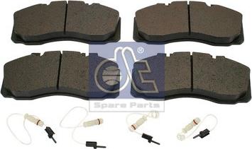 DT Spare Parts 4.90931 - Тормозные колодки, дисковые, комплект autospares.lv