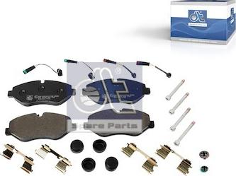 DT Spare Parts 4.90938 - Тормозные колодки, дисковые, комплект autospares.lv