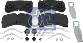 DT Spare Parts 4.90937 - Тормозные колодки, дисковые, комплект autospares.lv