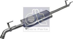 DT Spare Parts 4.68529 - Средний / конечный глушитель ОГ autospares.lv