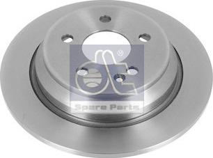 DT Spare Parts 4.67598 - Тормозной диск autospares.lv