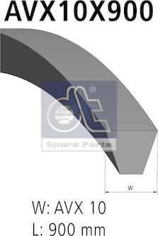 DT Spare Parts 4.80611 - Клиновой ремень, поперечные рёбра autospares.lv