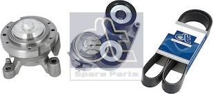 DT Spare Parts 5.94194 - Ремонтный комплект, рычаг натяжки поликлинового ремня autospares.lv