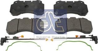 DT Spare Parts 6.95109 - Тормозные колодки, дисковые, комплект autospares.lv