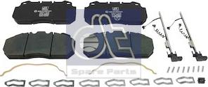 DT Spare Parts 6.95106 - Тормозные колодки, дисковые, комплект autospares.lv