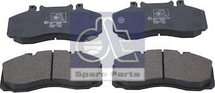 DT Spare Parts 6.95108 - Тормозные колодки, дисковые, комплект autospares.lv