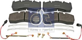 DT Spare Parts 6.95113 - Тормозные колодки, дисковые, комплект autospares.lv