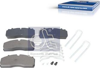 DT Spare Parts 6.95126 - Тормозные колодки, дисковые, комплект autospares.lv